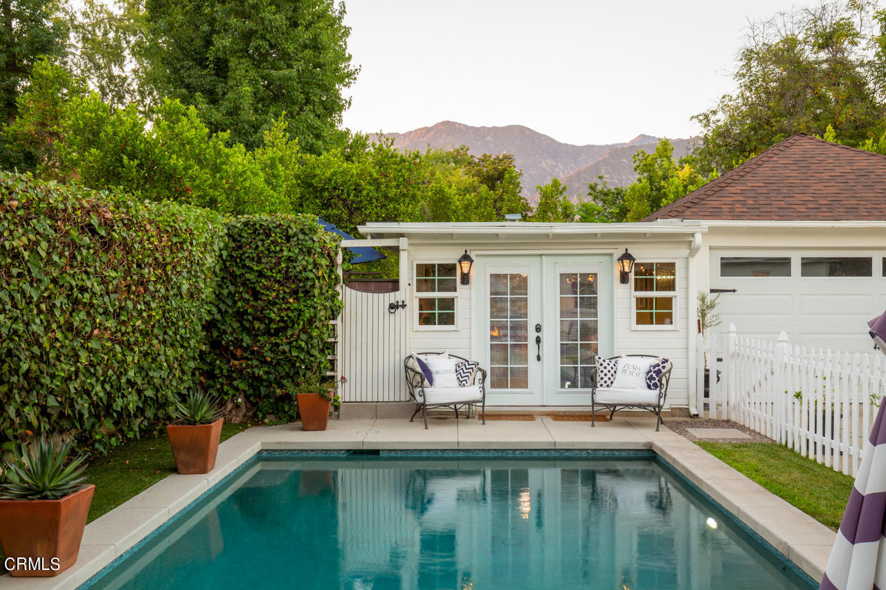 2355 Brigden Road Pasadena, CA 91104 - Photo 25 of 30 a house view with swimming pool and sitting area