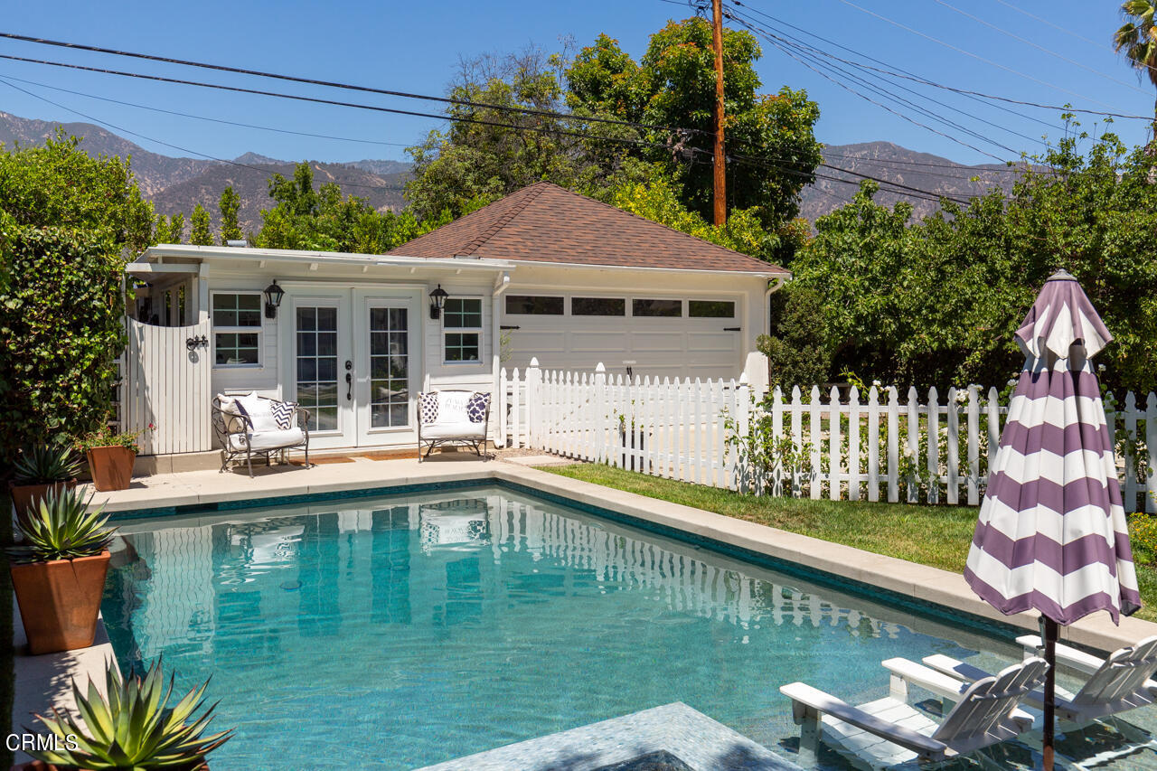 2355 Brigden Road Pasadena, CA 91104 - Photo 28 of 30 a house with swimming pool in front of it