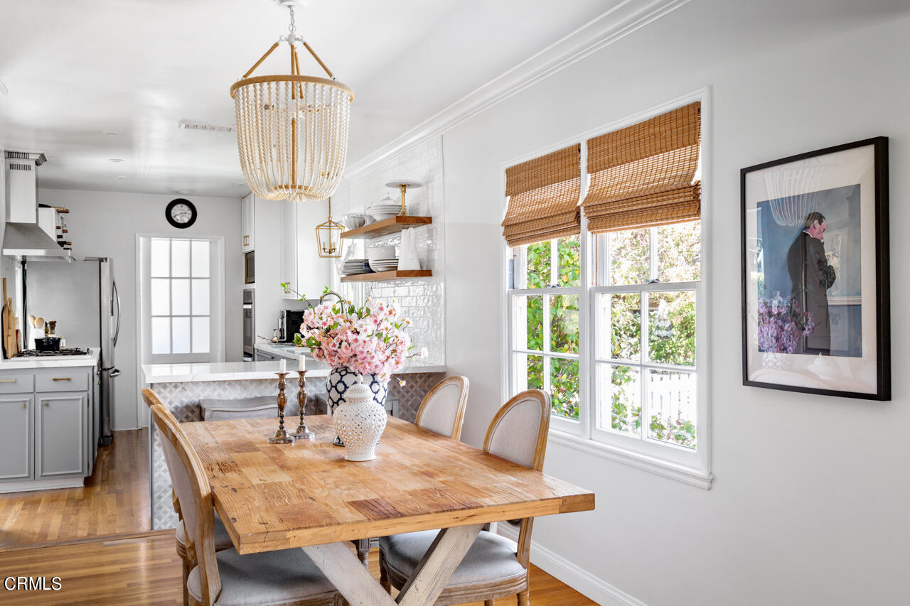 2355 Brigden Road Pasadena, CA 91104 - Photo 6 of 30 a view of a dining room with furniture window and wooden floor