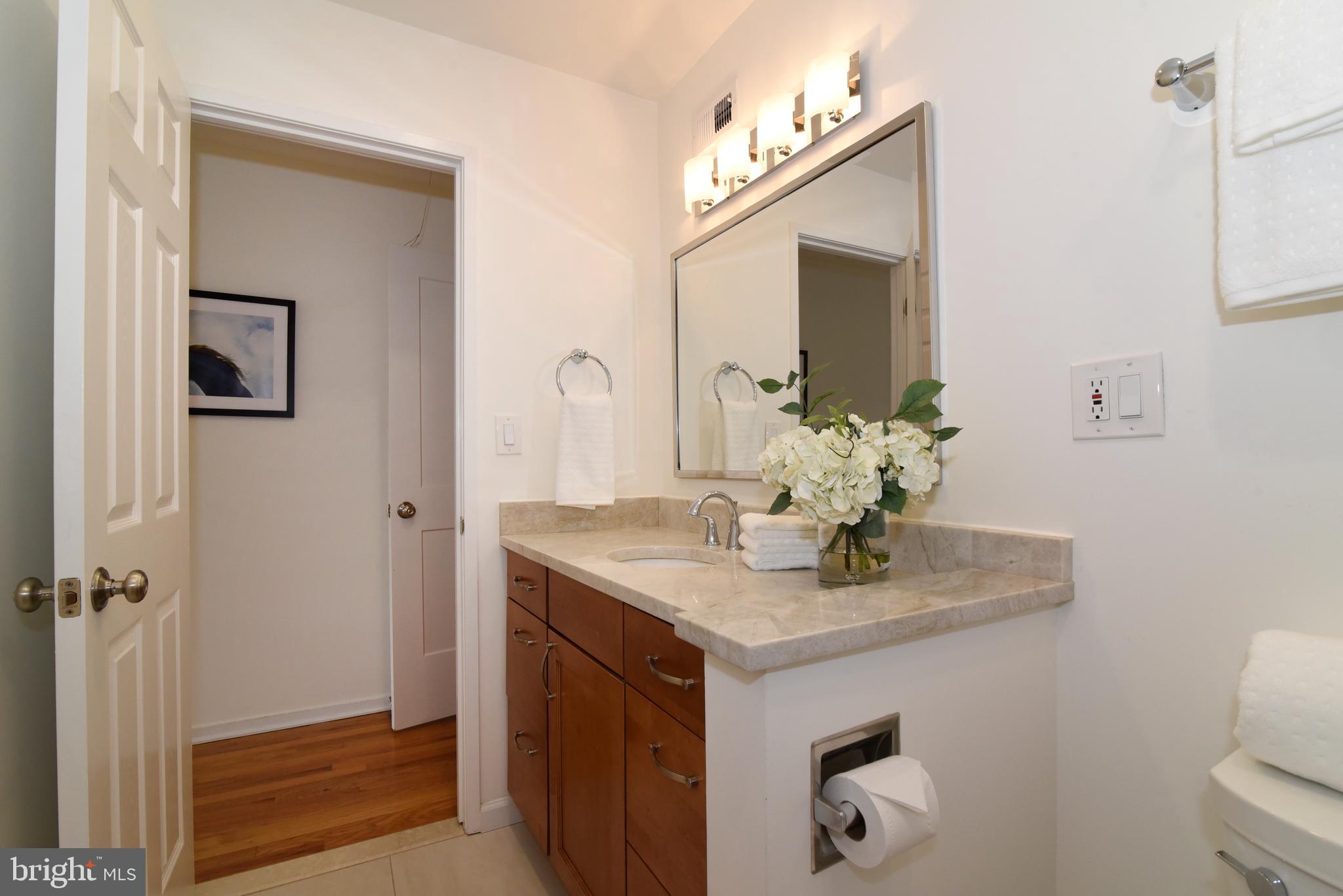 11749 Indian Ridge Road Reston, VA 20191 - Photo 28 of 53 a bathroom with a sink vanity and mirror