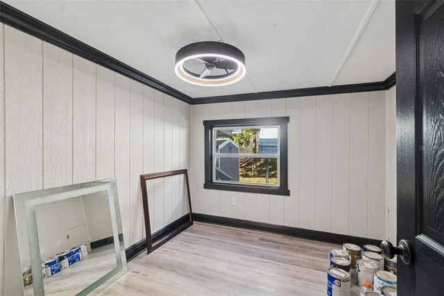 a view of a lake with a house