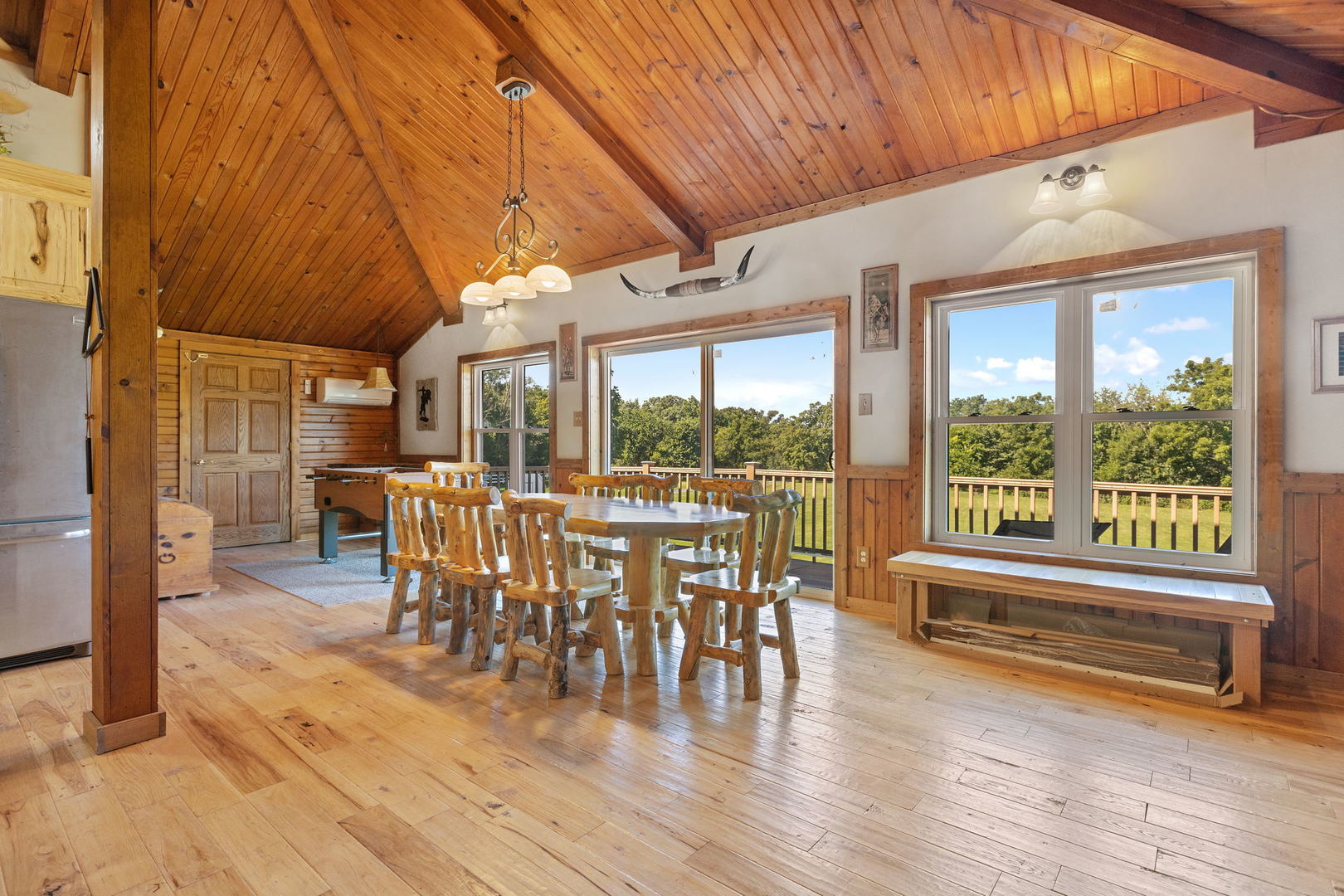 8970 Millbrook Road Millbrook, IL 60541 - Photo 9 of 30 a view of a dining room with furniture window and wooden floor