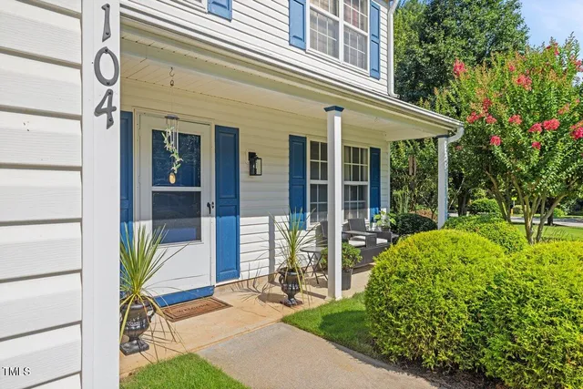 a view of a house with a garden