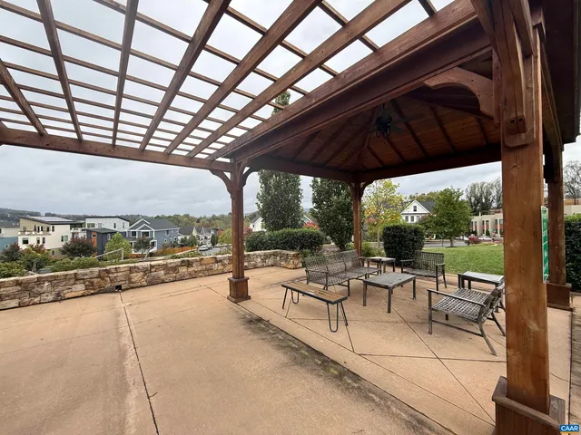 a outdoor space with furniture