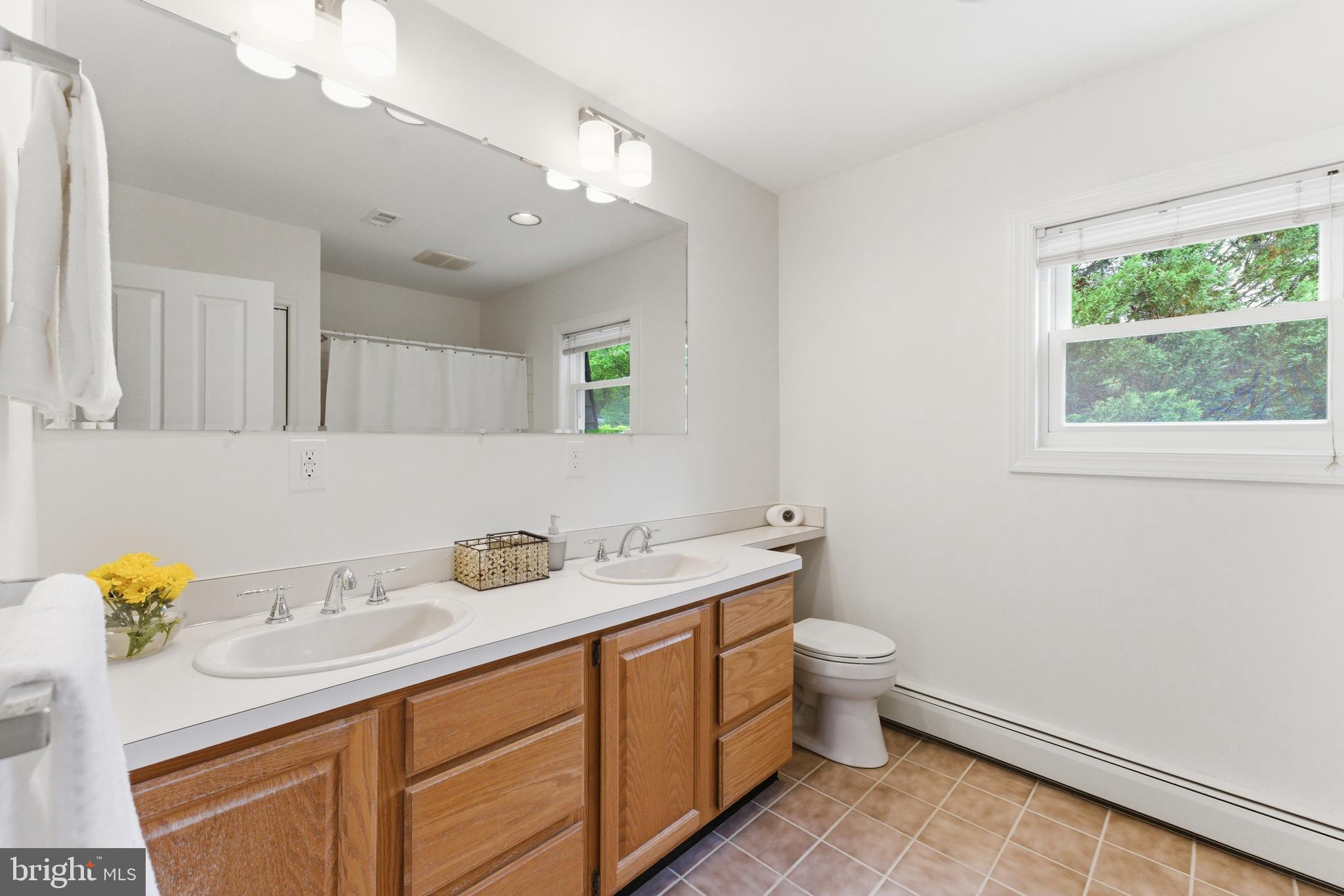 2100 Edgewater Parkway Silver Spring, MD 20903 - Photo 33 of 46 a bathroom with a sink a toilet and a mirror