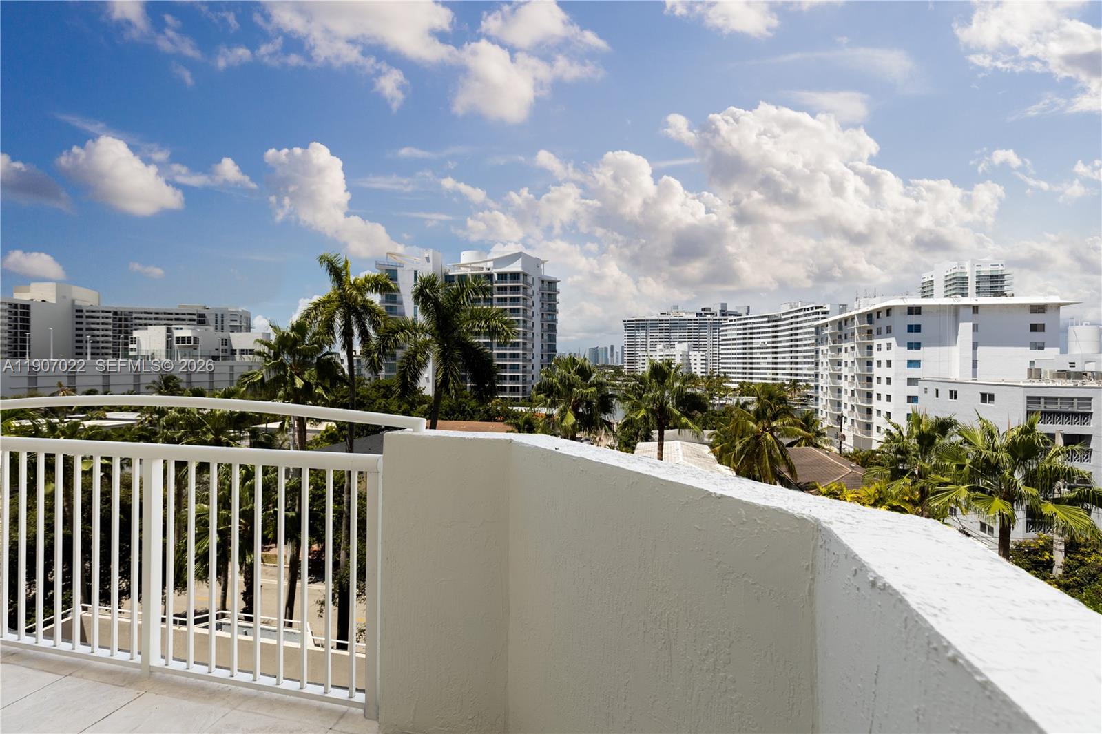 1621 Bay Road, Unit 604 Miami Beach, FL 33139 - Photo 16 of 30 a balcony with city view