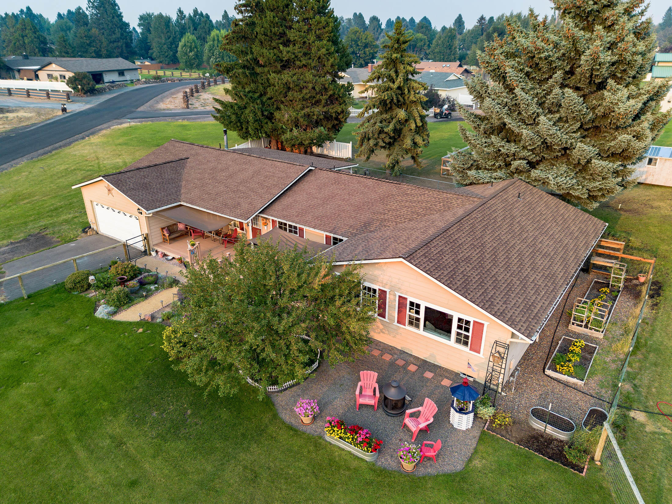 Aerial view to the northeast.