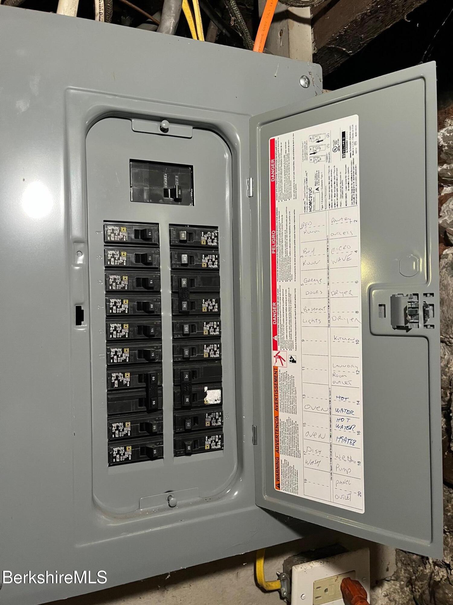 901 South State Road Cheshire, MA 01225 - Photo 18 of 18 100 AMP Circuit Breaker