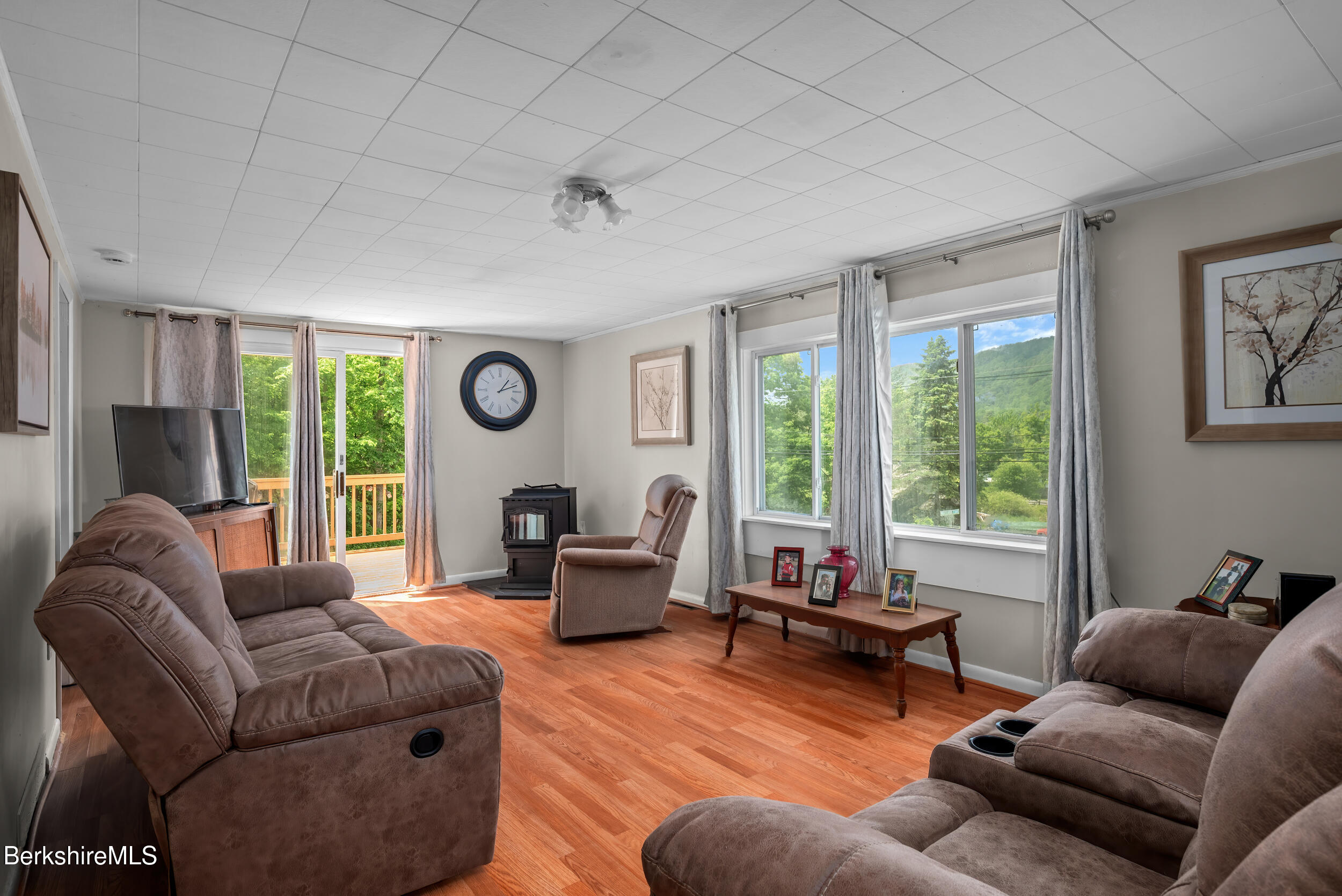 901 South State Road Cheshire, MA 01225 - Photo 4 of 18 Living Room to Deck