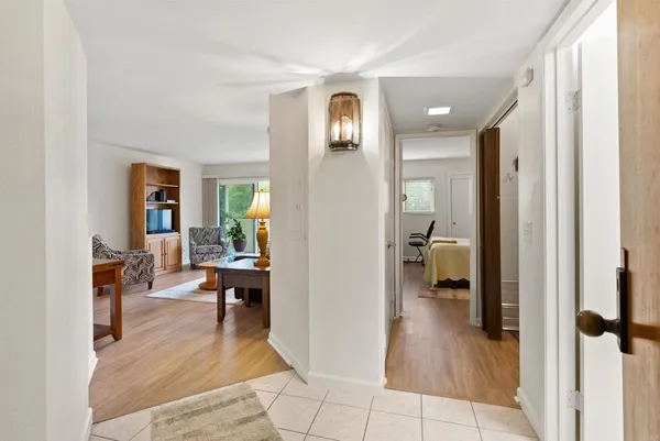 a view of a living room