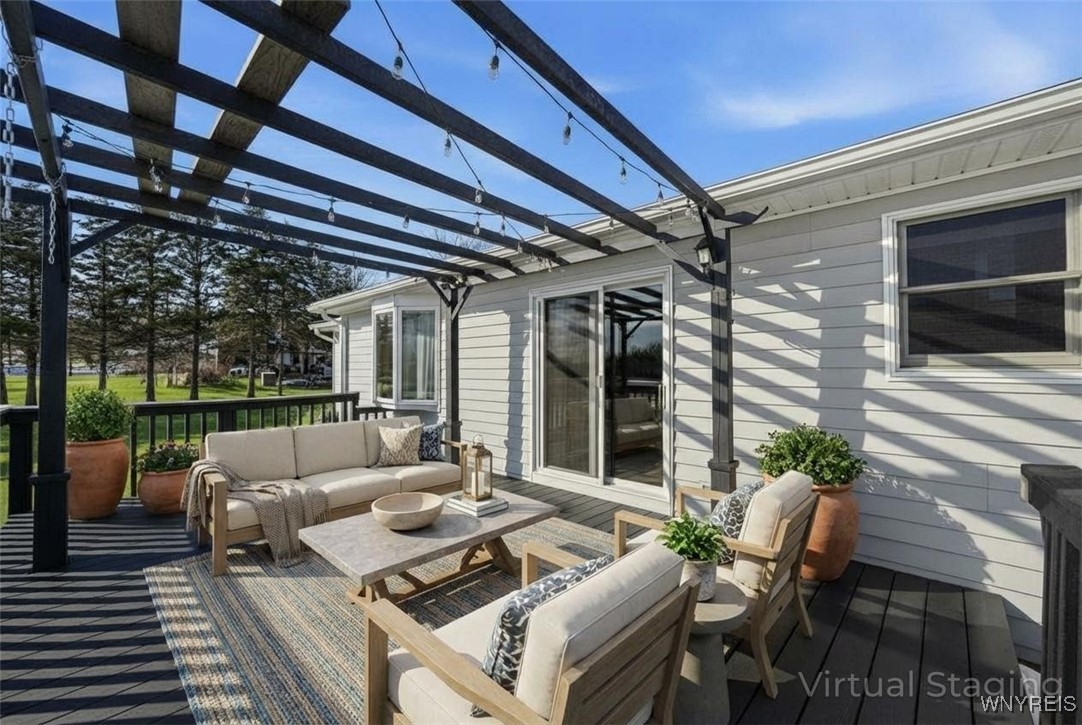 10259 Warner Gulf Road Sardinia, NY 14080 - Photo 30 of 34 Back Deck - Virtually Staged