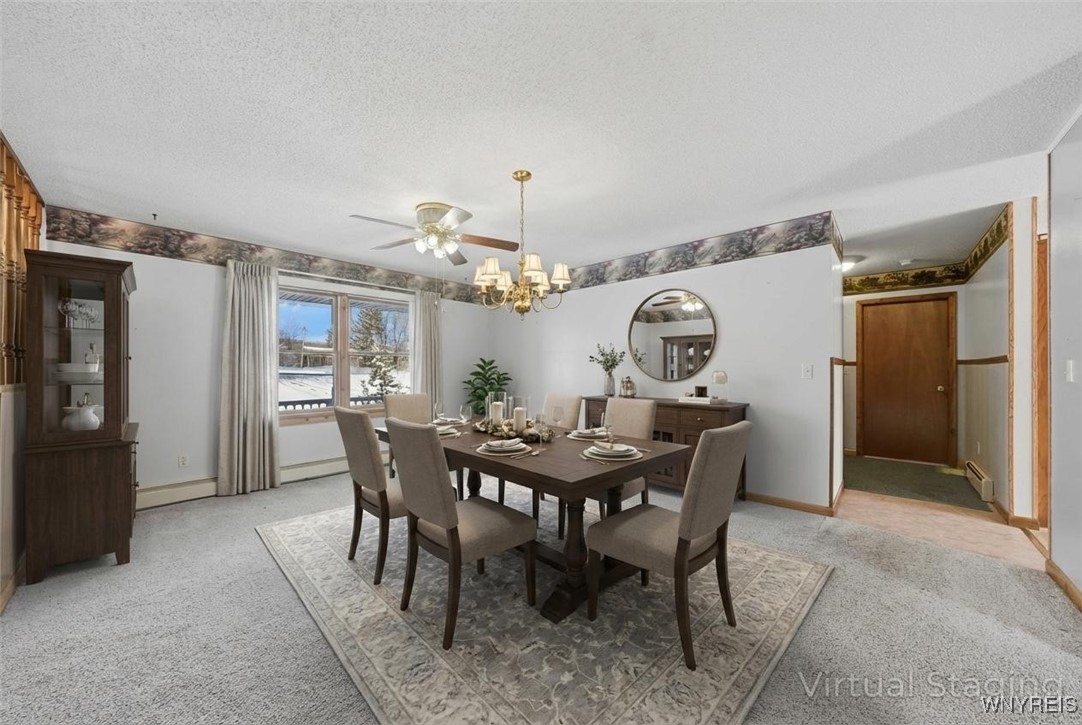 10259 Warner Gulf Road Sardinia, NY 14080 - Photo 10 of 34 Dining Room/Family Room - Virtually Staged