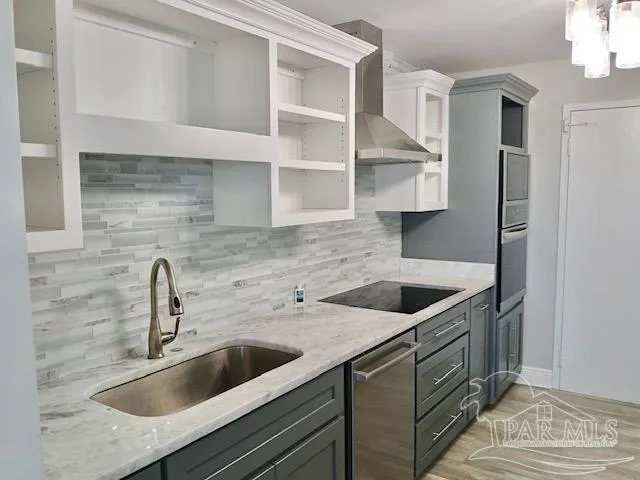 a view of kitchen and utility room