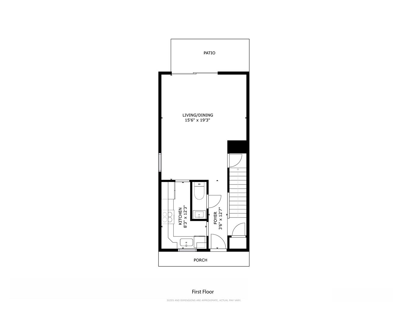 3412 Wilson Street Two Rivers, WI 54241 - Photo 29 of 31 Floor 1 layout