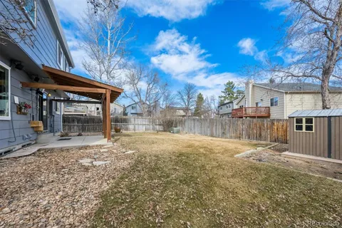 a backyard of a house