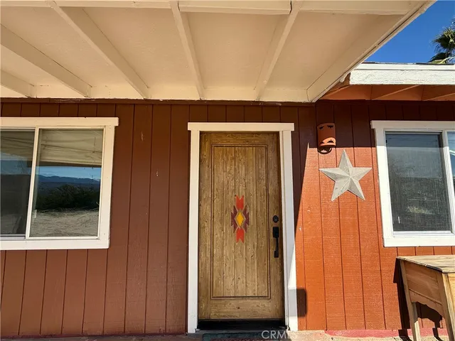 a view of front door