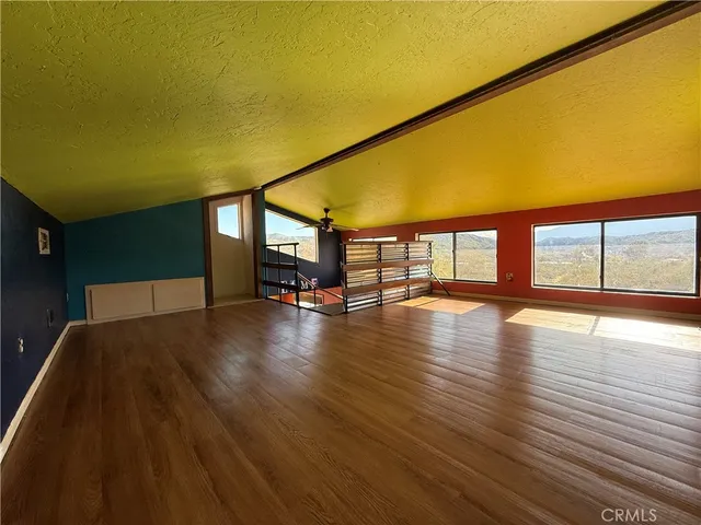 a view of a outdoor space with mountain view