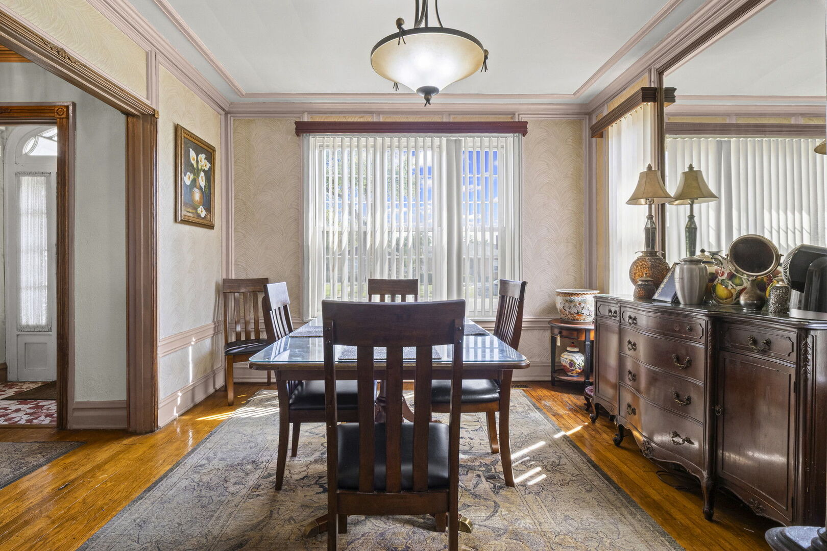 15 East 155th Street Harvey, IL 60426 - Photo 10 of 25 a view of a dining room with furniture and window