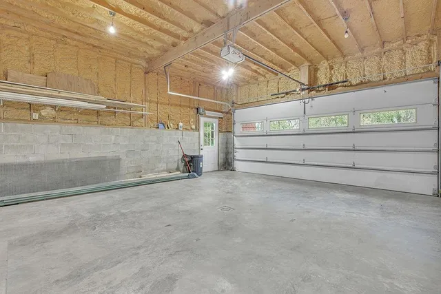 a view of a field with a tree