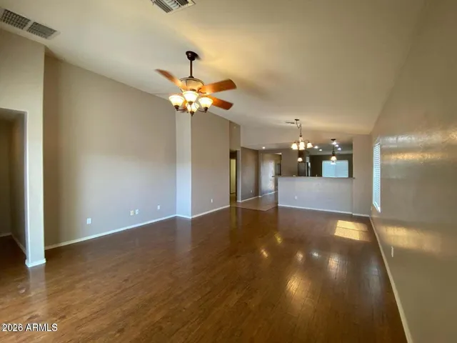 a view of a livingroom with a furniture