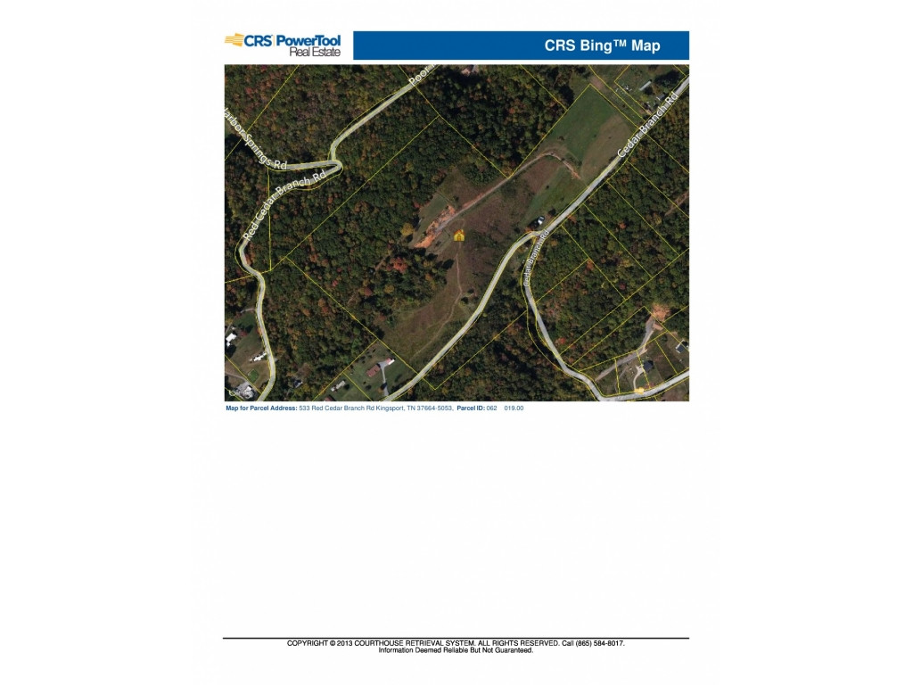 533 Red Cedar Branch Road Kingsport, TN 37664 - Photo 3 of 8 AERIAL VIEW