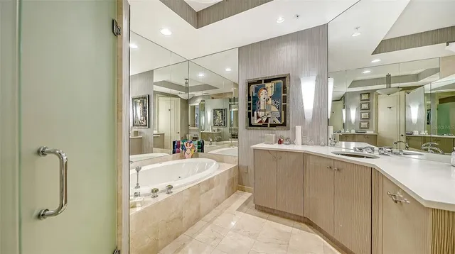 a view of a livingroom with a large window