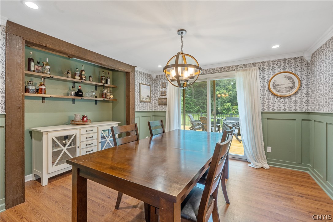 593 County Rte 10 Schroeppel, NY 13132 - Photo 9 of 38 Beautiful dining room with plenty of space to ente