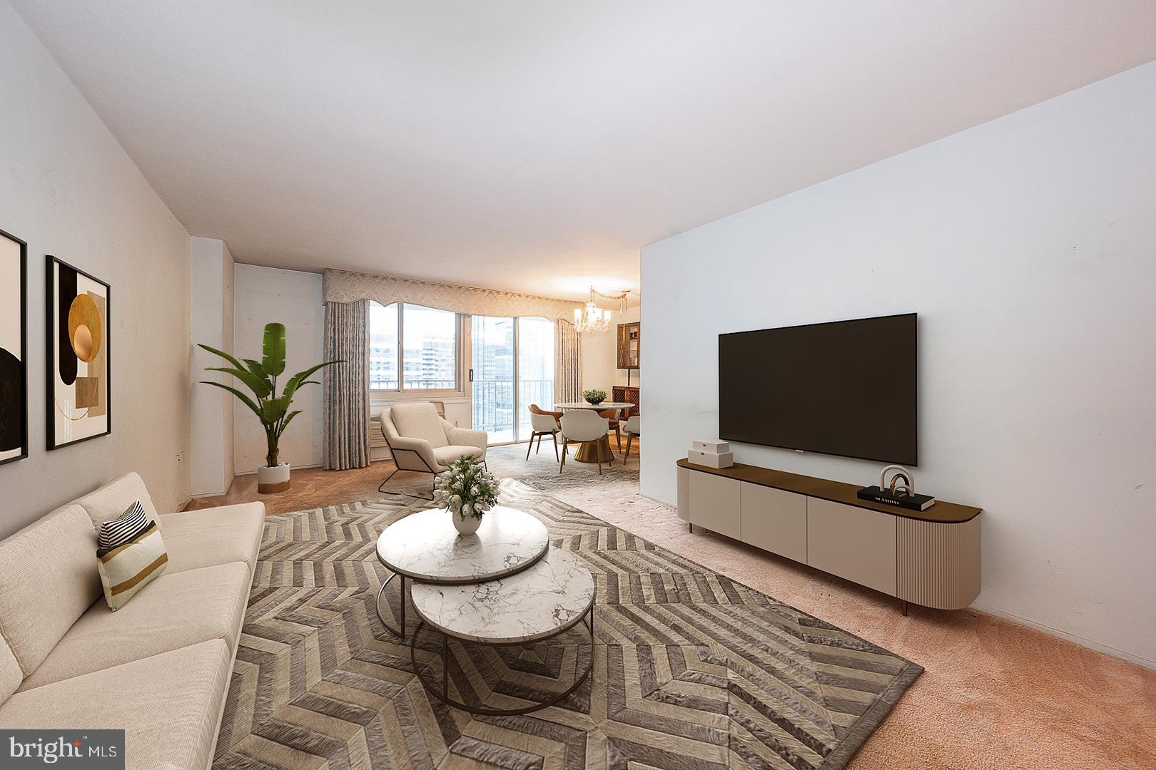 Virtually Staged Living Area