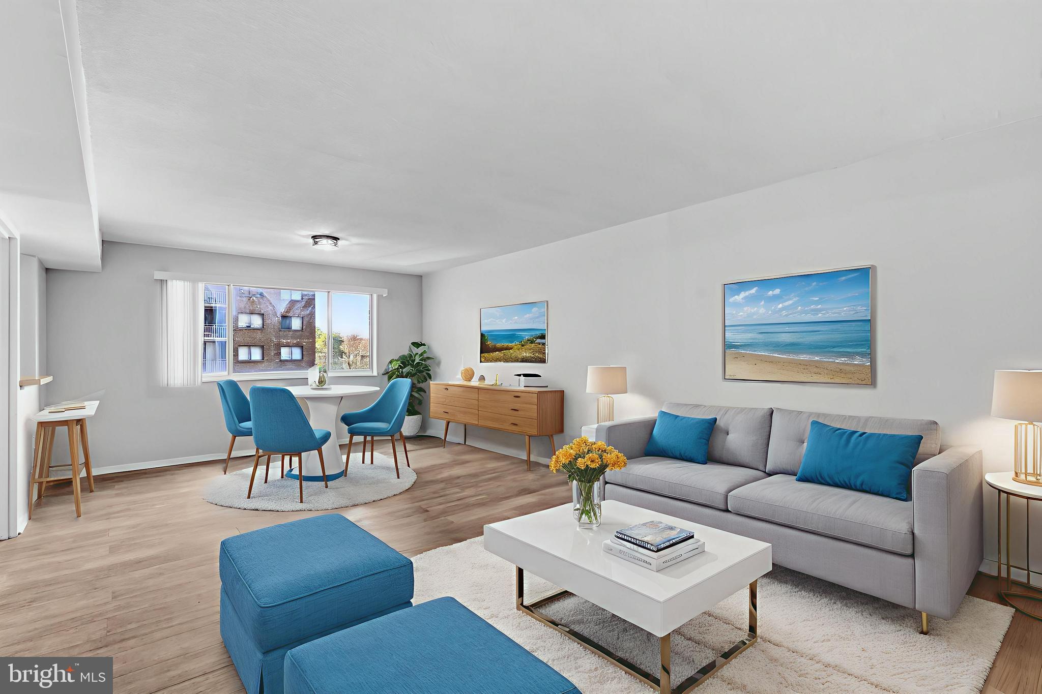 1836 Metzerott Road, Unit 715 Hyattsville, MD 20783 - Photo 5 of 28 Virtually staged dining and living area