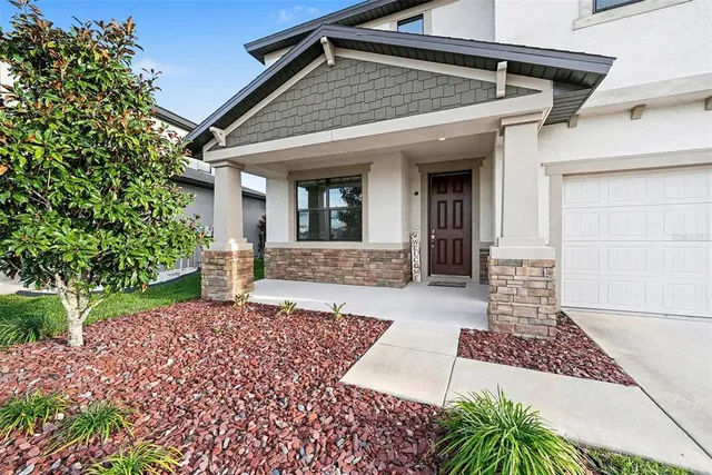 a front view of a house