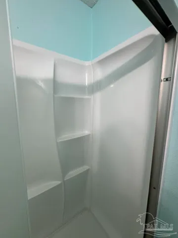 a close view of closet