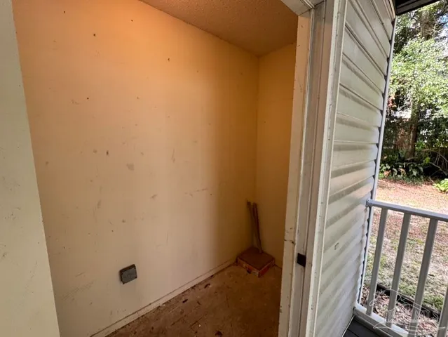 a utility room with a washer and dryer