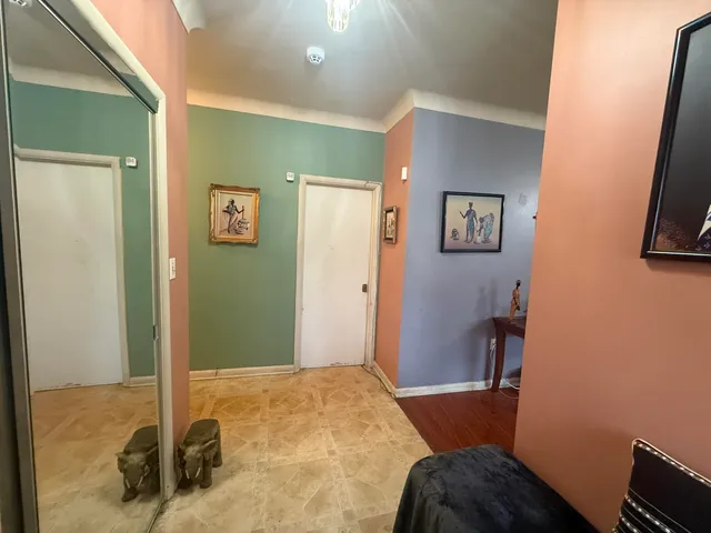 a bathroom with a sink toilet and mirror