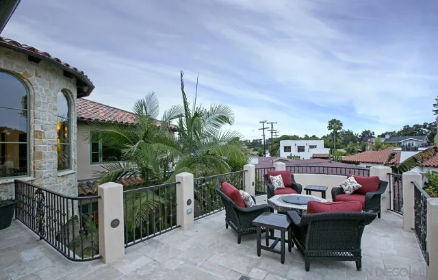 a outdoor space with furniture