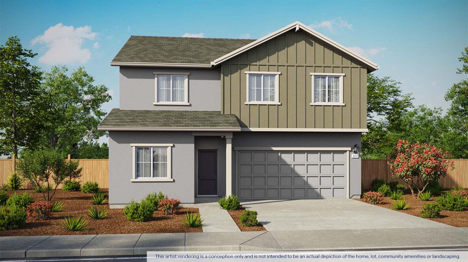 1201 Silver Feather Way Roseville, CA 95747 - Photo 1 of 4 a front view of a house with garage