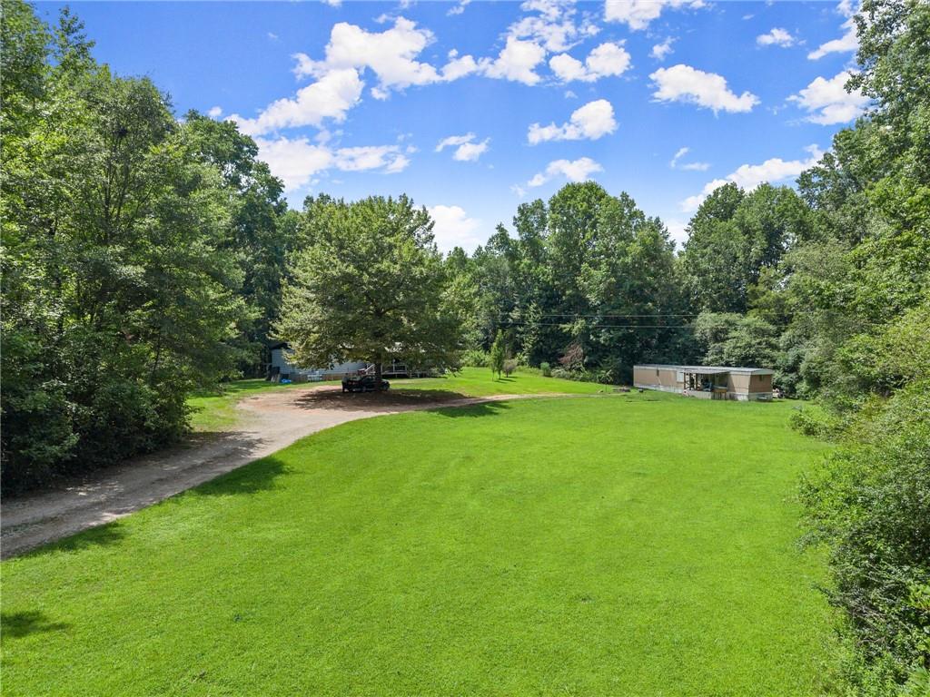 8285 Campground Road Clermont, GA 30527 - Photo 7 of 32 a view of a garden with trees in the background