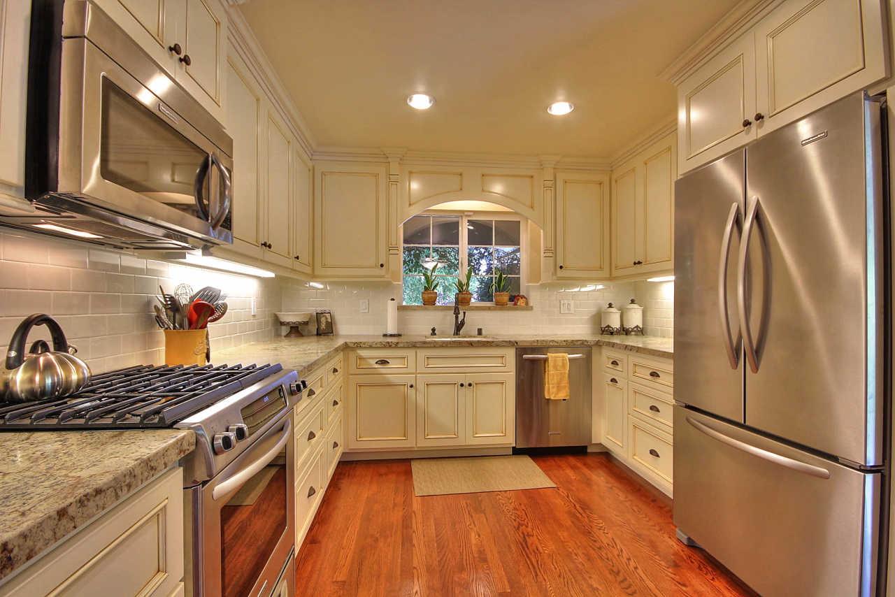3953 Bucknall Road Campbell, CA 95008 - Photo 5 of 30 a kitchen with stainless steel appliances granite countertop a sink stove and refrigerator