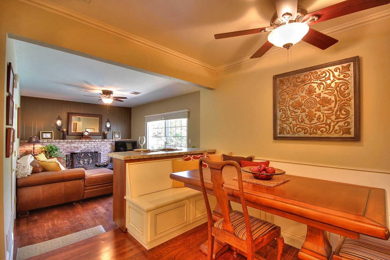 3953 Bucknall Road Campbell, CA 95008 - Photo 10 of 30 a living room with furniture and a flat screen tv