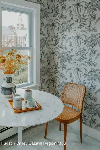 a view of living room with furniture and decor