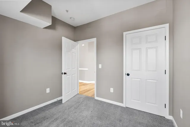 a view of an empty room