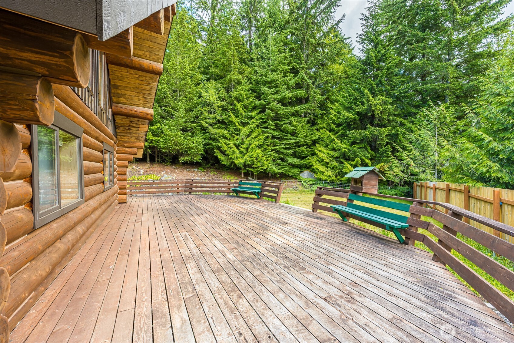 1422 Grauel-Ramapo Road Port Angeles, WA 98363 - Photo 25 of 40 a view of outdoor space with deck and wooden floor