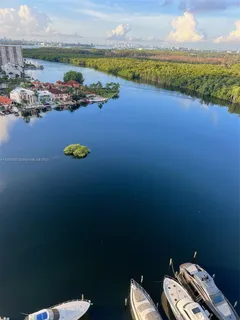 a view of a lake with outdoor space