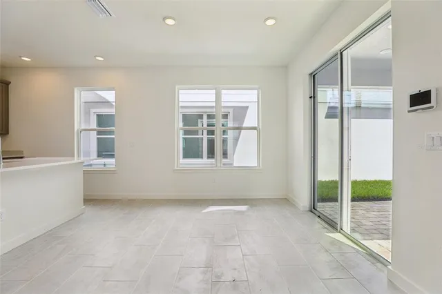 a view of an empty room