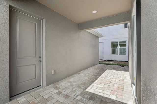 a view of an entrance gate of the house