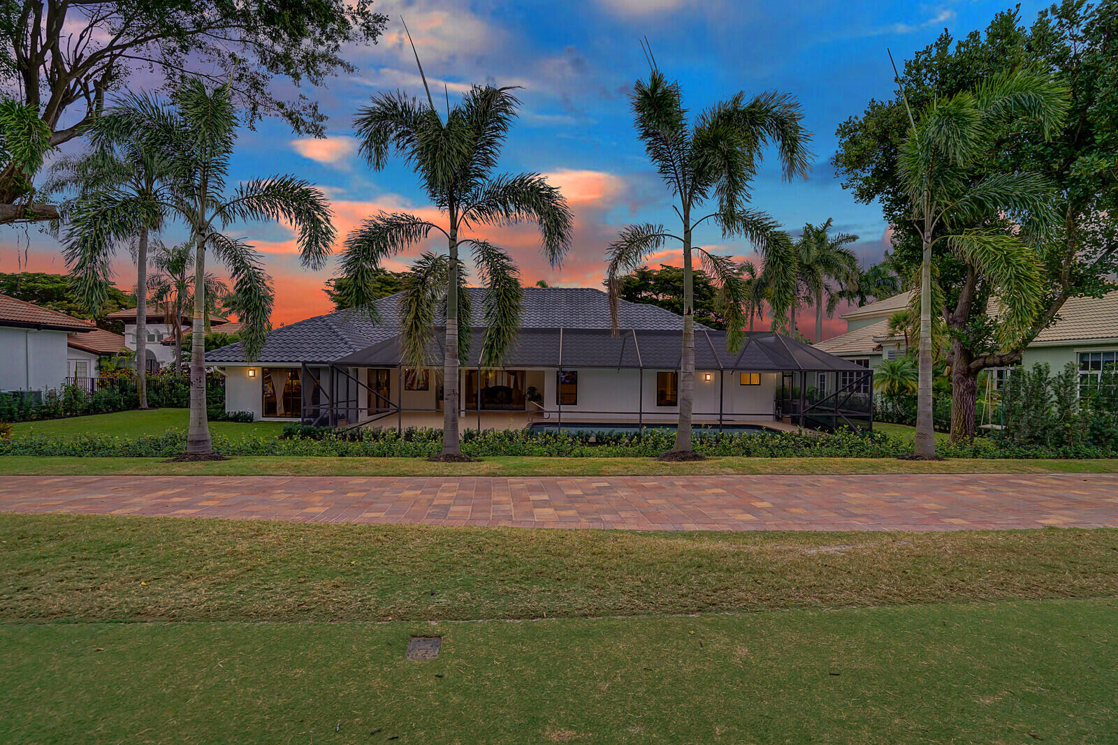 7764 Mandarin Drive Boca Raton, FL 33433 - Photo 61 of 71 Rear View at Twilight