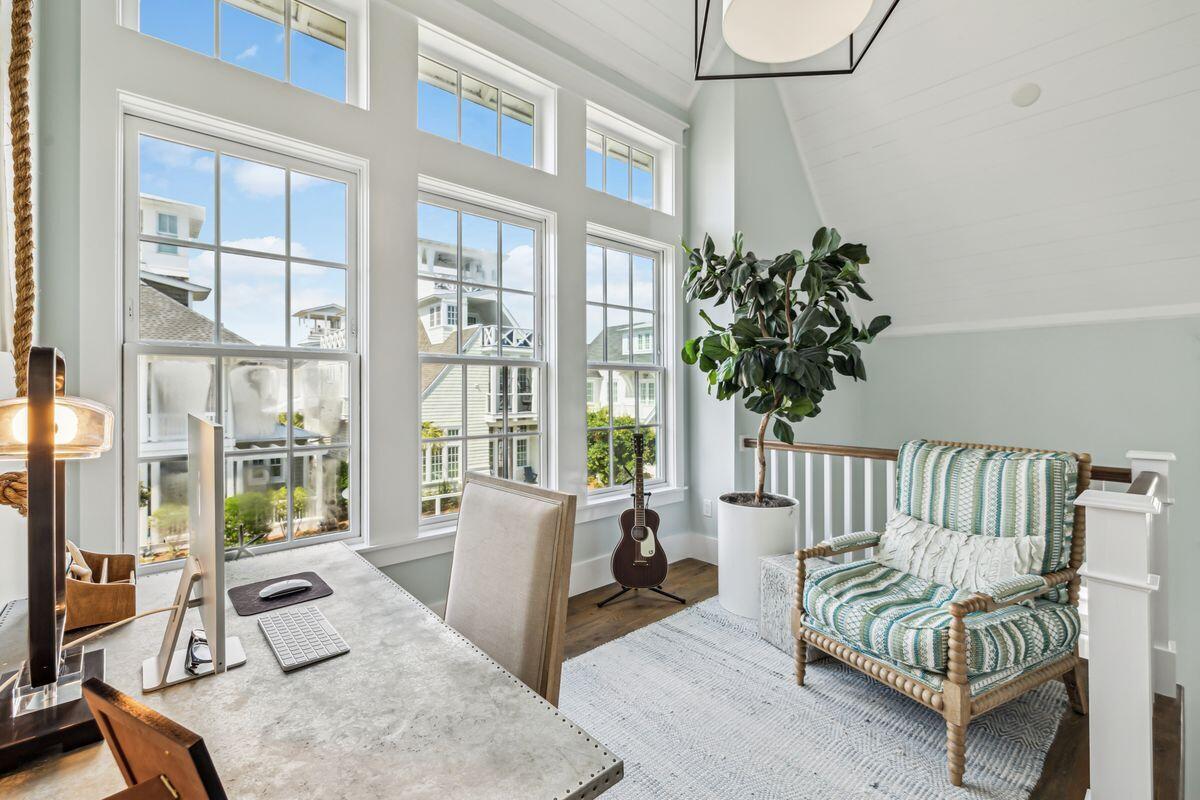 9 Honor Ln Inlet Beach Inlet Beach, FL 32461 - Photo 24 of 55 a living room with furniture and a large window