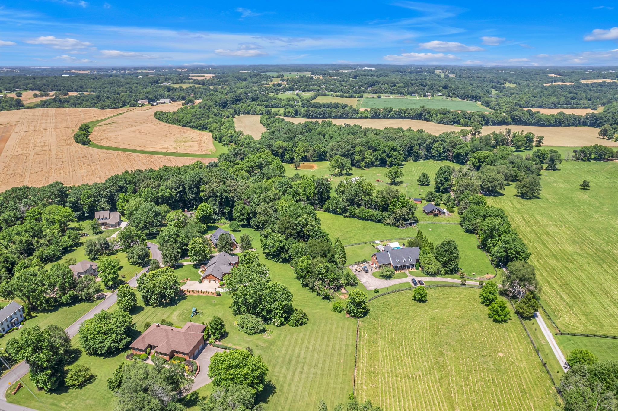 1651 Lawrence Lane Springfield, TN 37172 - Photo 56 of 56 an aerial view of residential houses with outdoor space and swimming pool