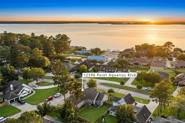 a view of a city with an ocean