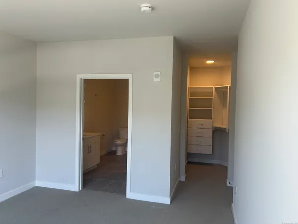 a view of a room with an empty space