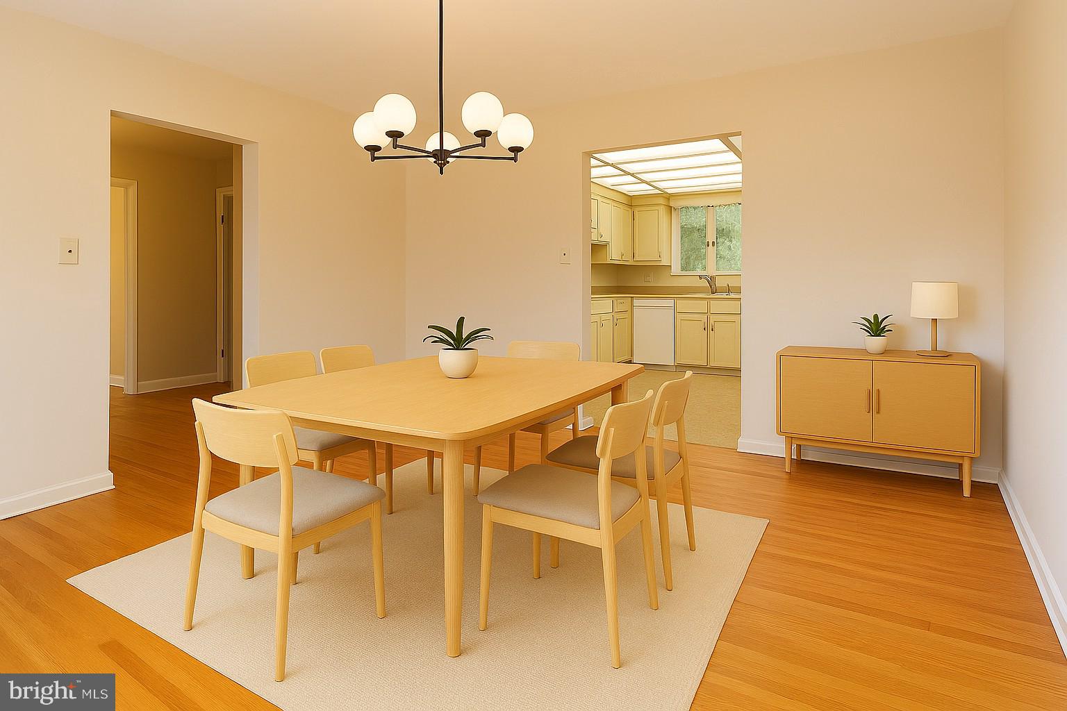 14607 Peach Orchard Road Silver Spring, MD 20905 - Photo 16 of 54 Virtually Staged Dining room